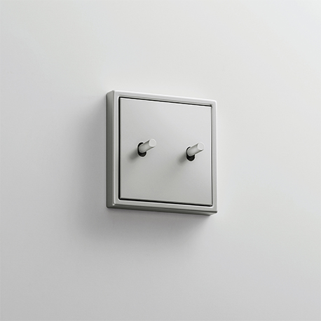 JUNG LS 1912 toggle switch in aluminium